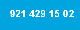 921 429 15 02 921 429 15 02